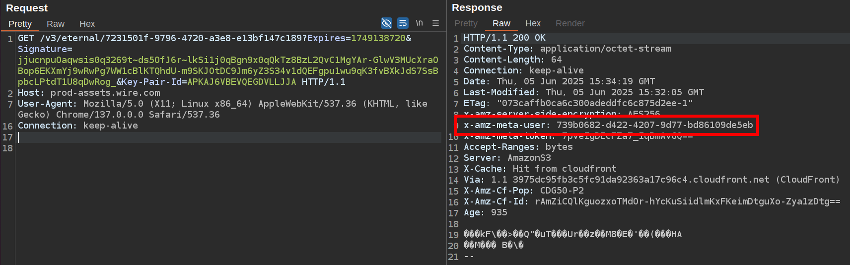 Metadata S3