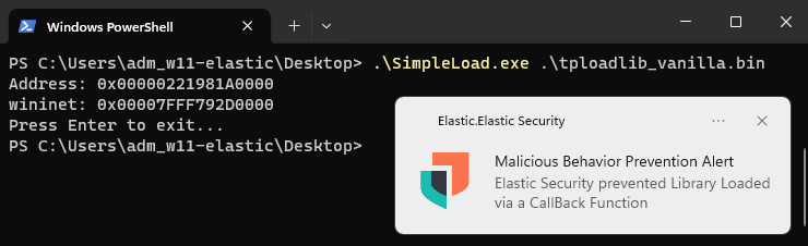 Running the public PoC, alert generated