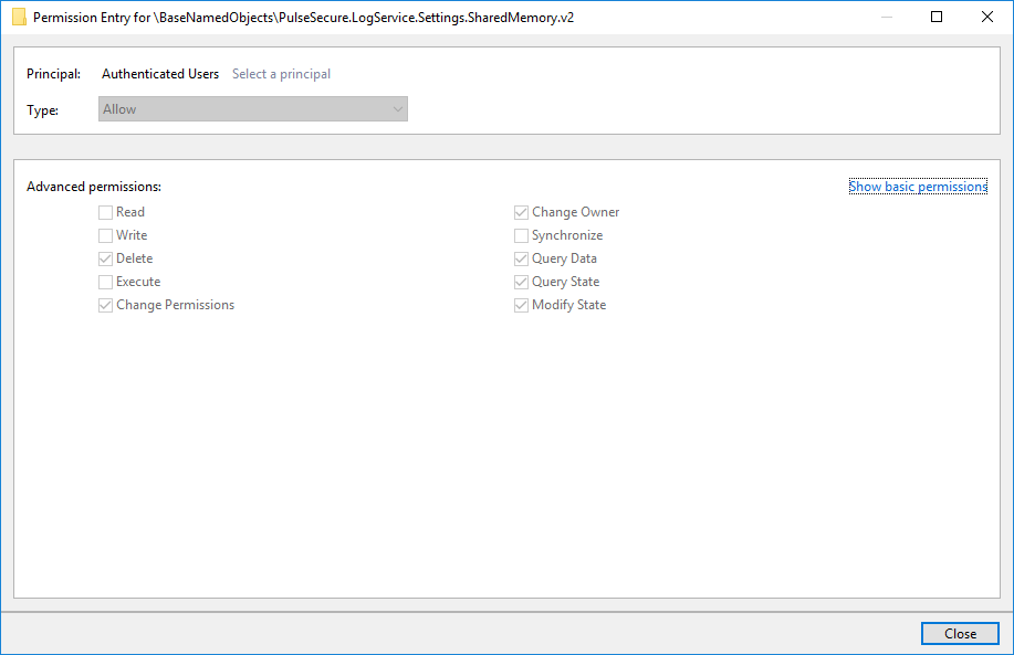 Properties of SharedMemory directory